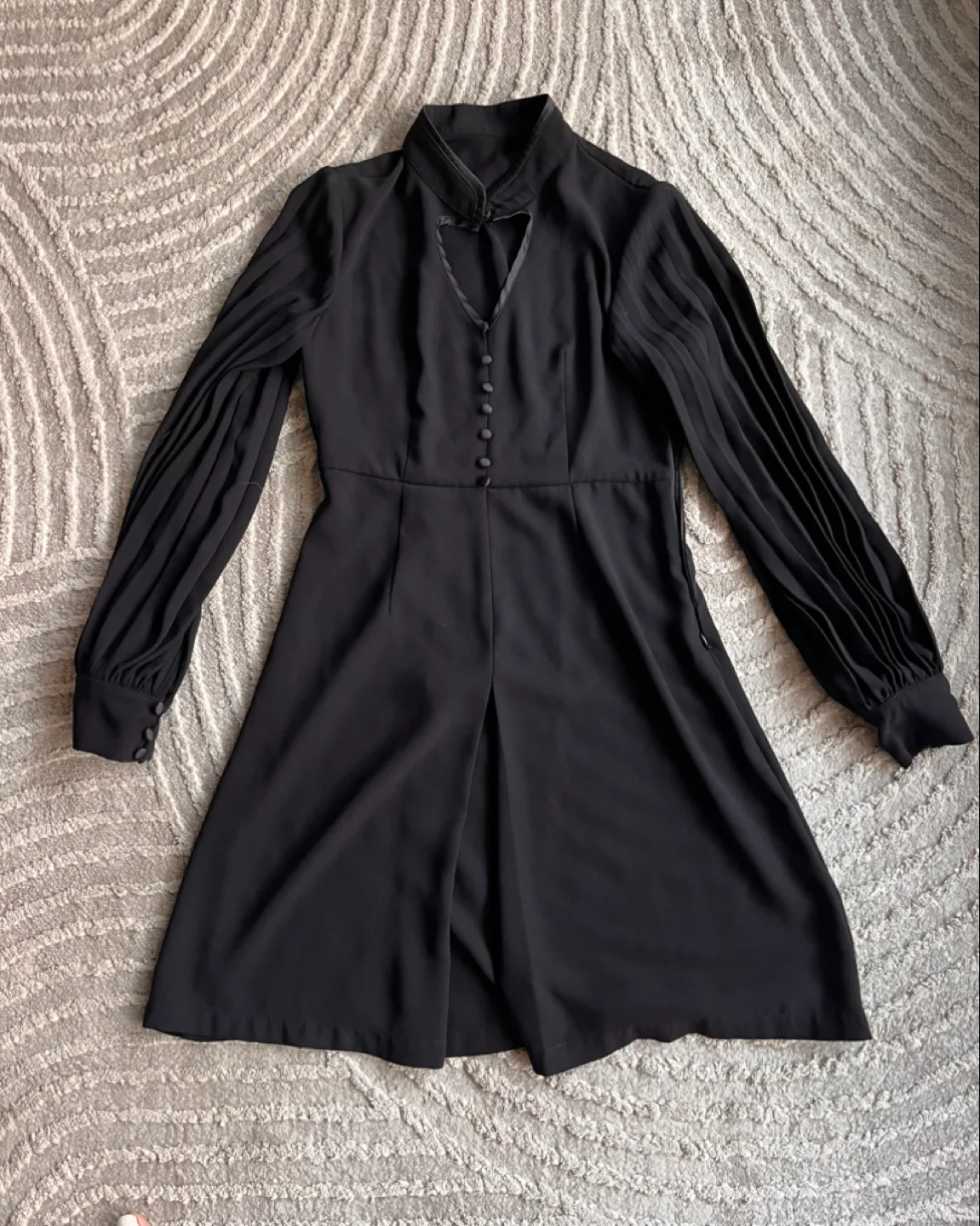 Black ruffle Dress NEW thumbnail