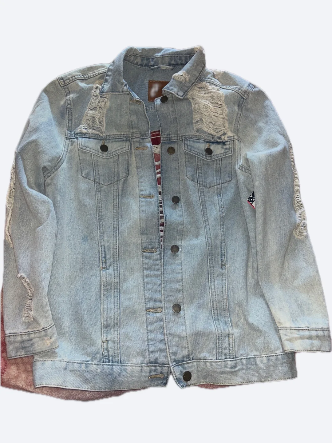 Distressed Denim Jacket thumbnail