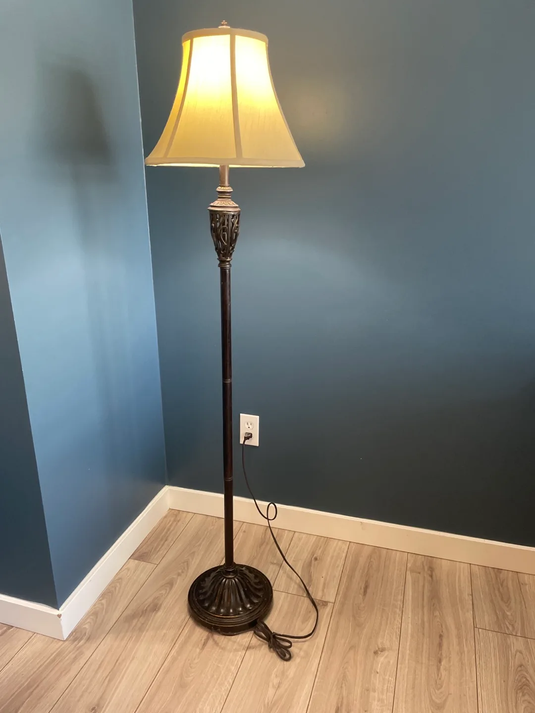 Floor Lamp with Beige Shade image indicator(2)