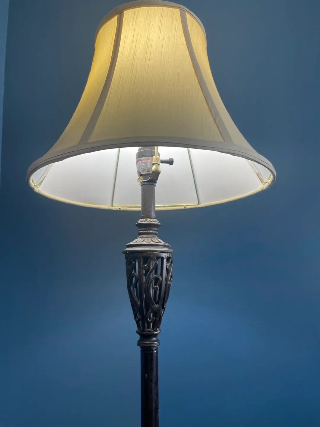 Floor Lamp with Beige Shade thumbnail