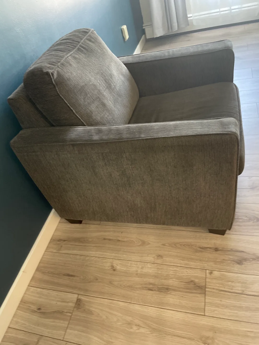 2 piece Brown Corduroy Sofa and Armchair Set image indicator(6)