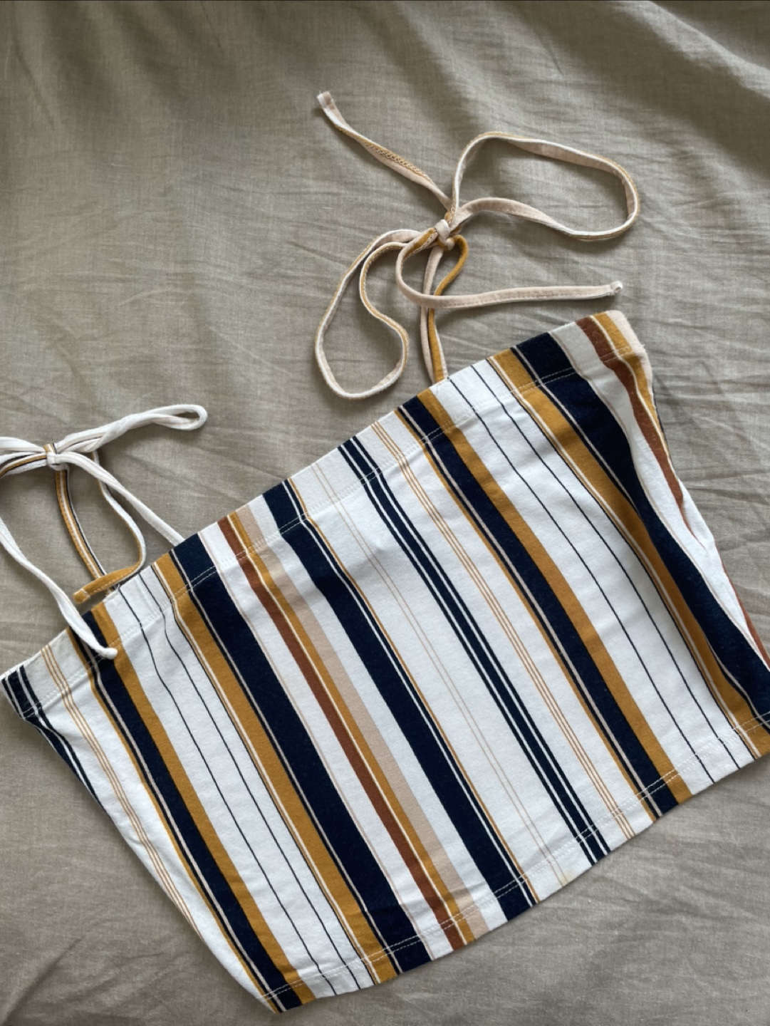 Striped Tie Top