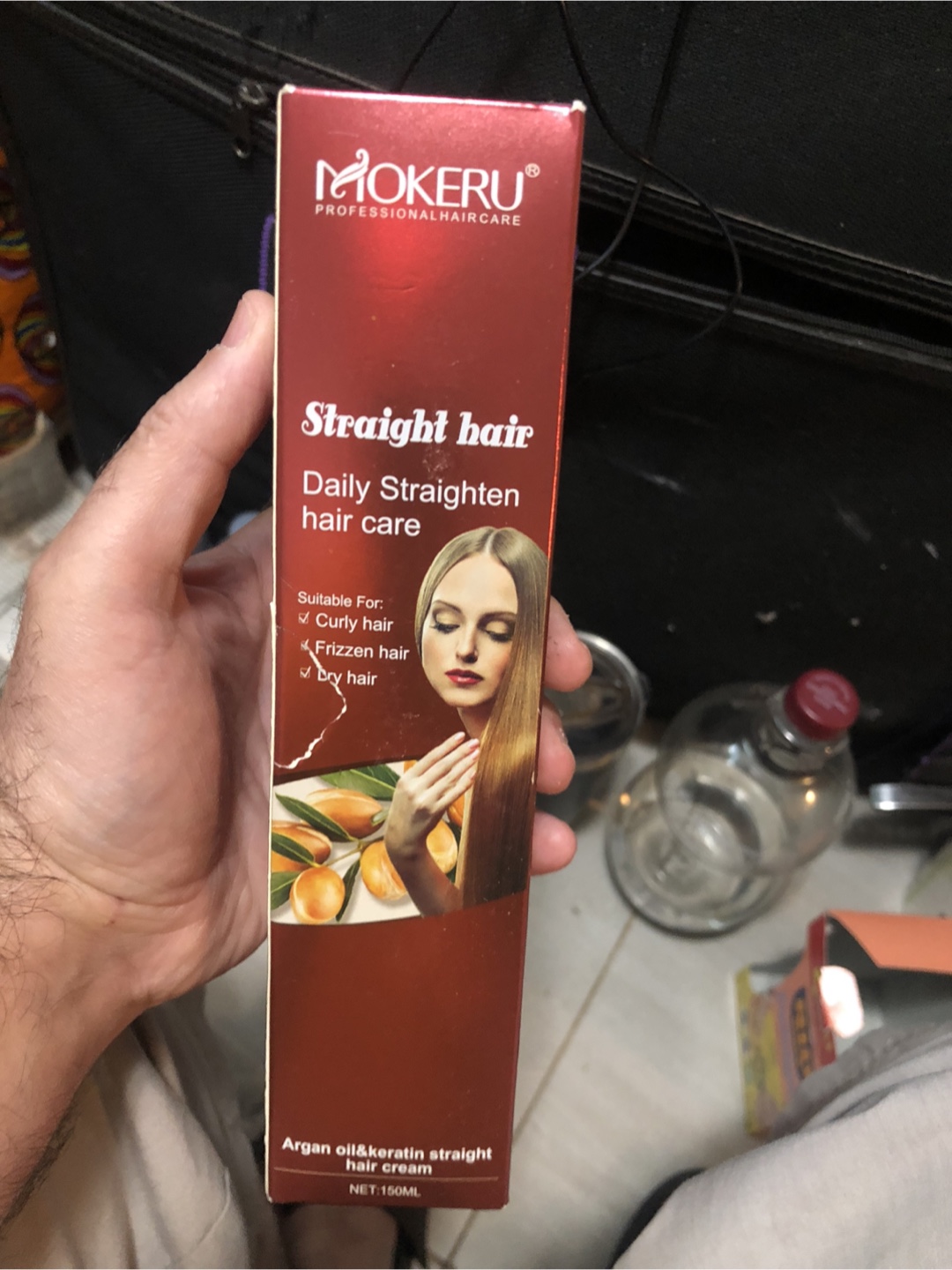 MOKERU Argan Oil & Keratin Straight Hair Cream
