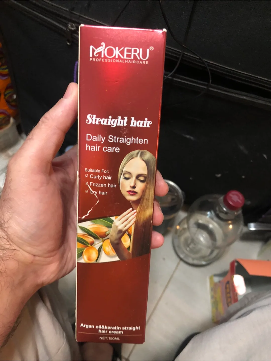 MOKERU Argan Oil & Keratin Straight Hair Cream thumbnail