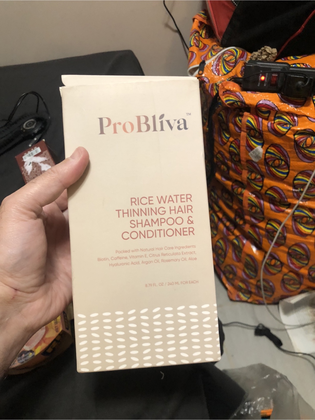 ProBliva Rice Water Thinning Hair Shampoo & Conditioner