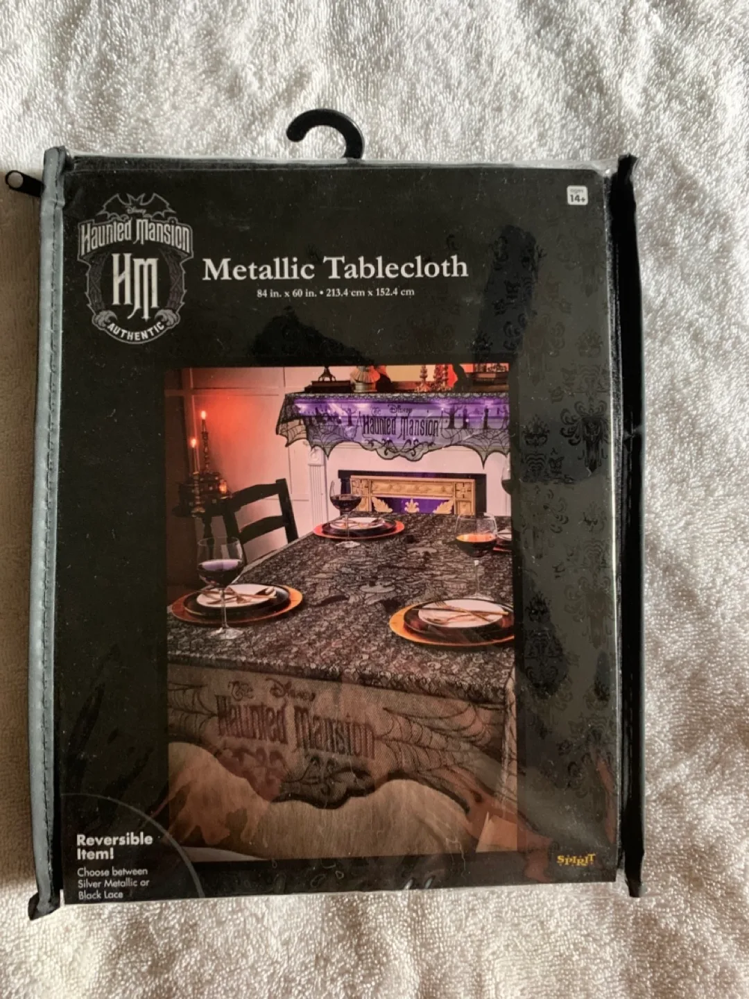 Haunted Mansion Metallic Tablecloth - New in Package! thumbnail