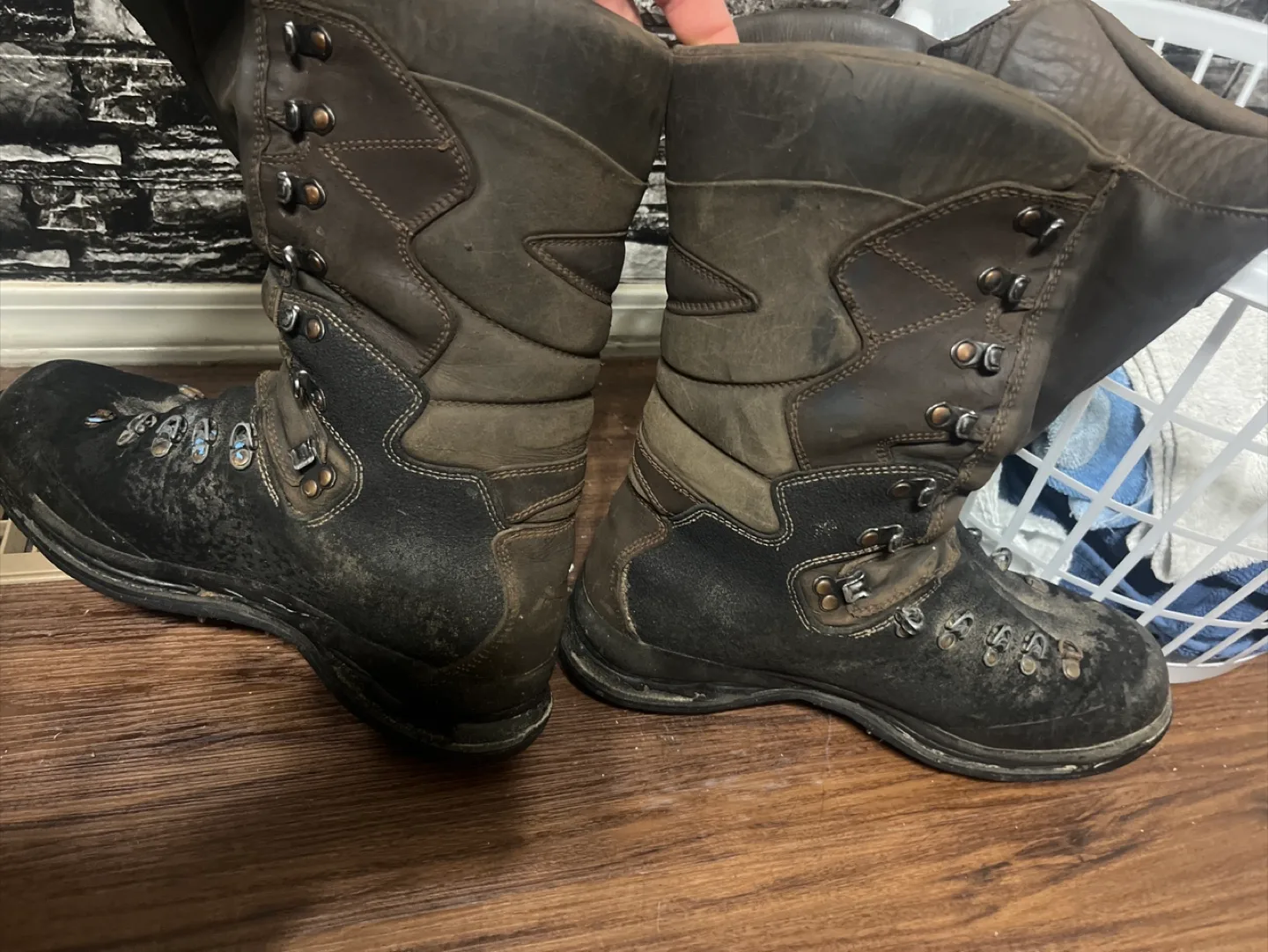 Hoffman Boots loggers boots Size 10.5 thumbnail