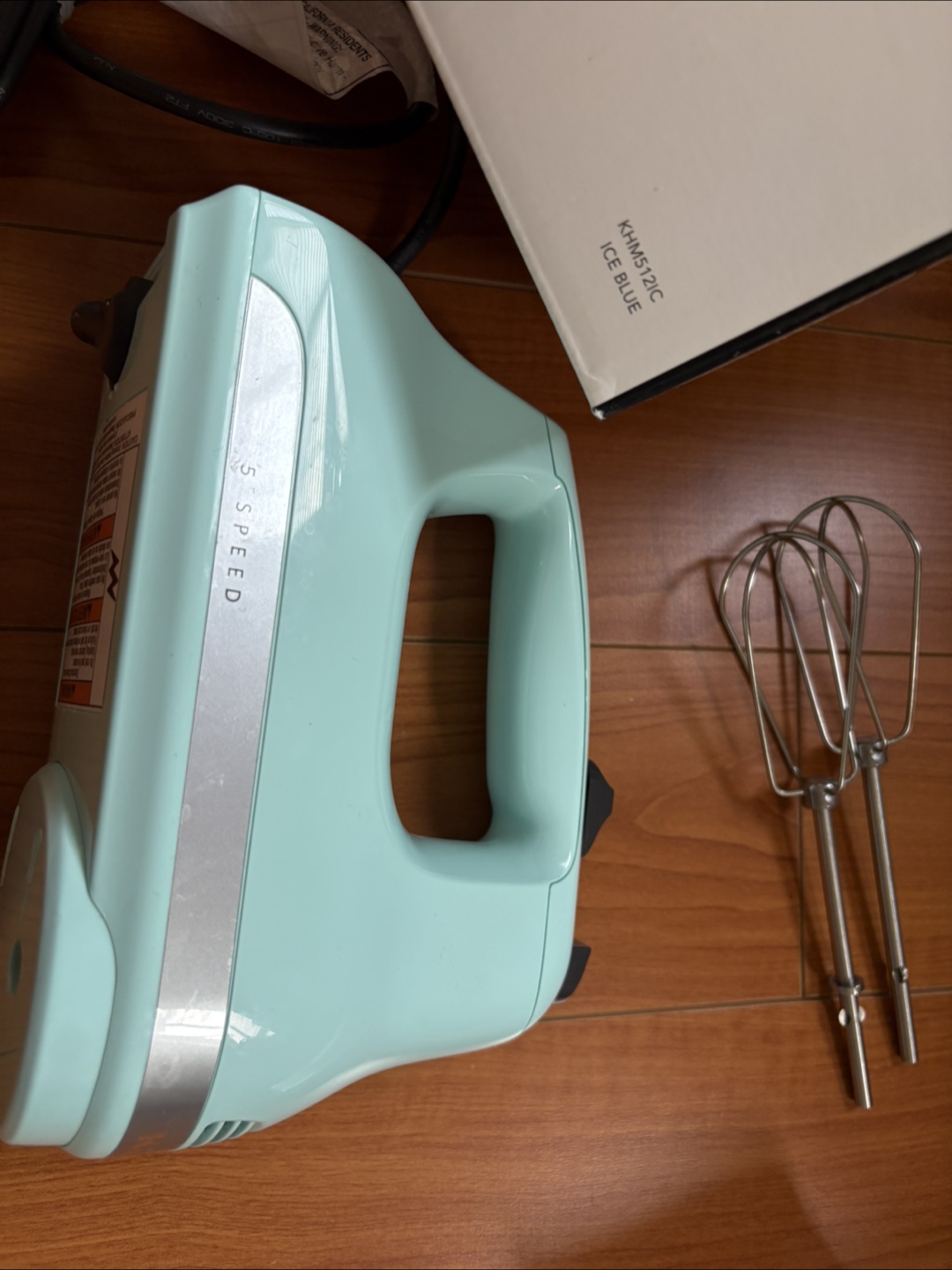KitchenAid 5-Speed Hand Mixer - Ice Blue - photo 4