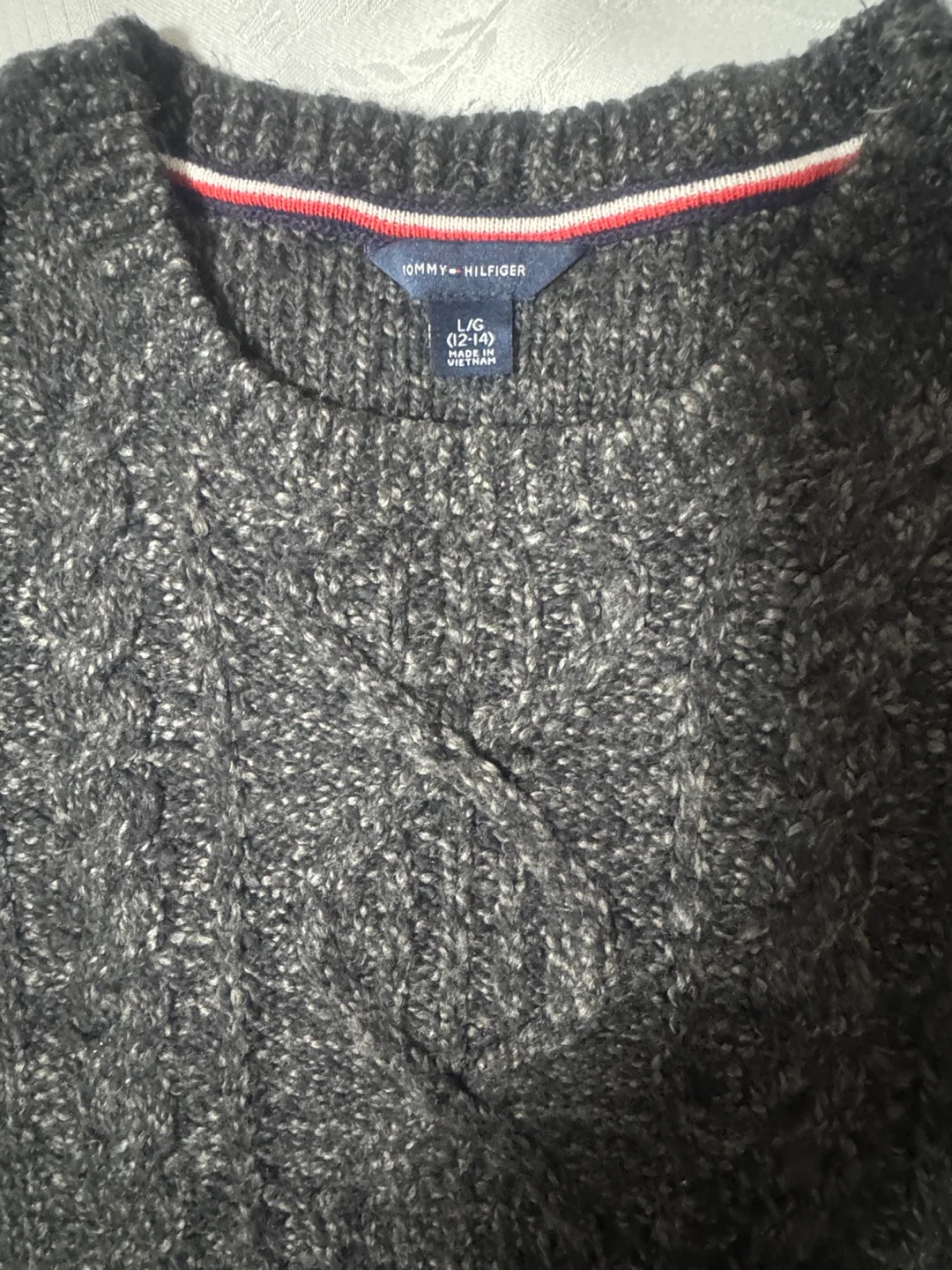 Boys Tommy Hilfiger Black Sweater - L (12/14) image indicator(2)