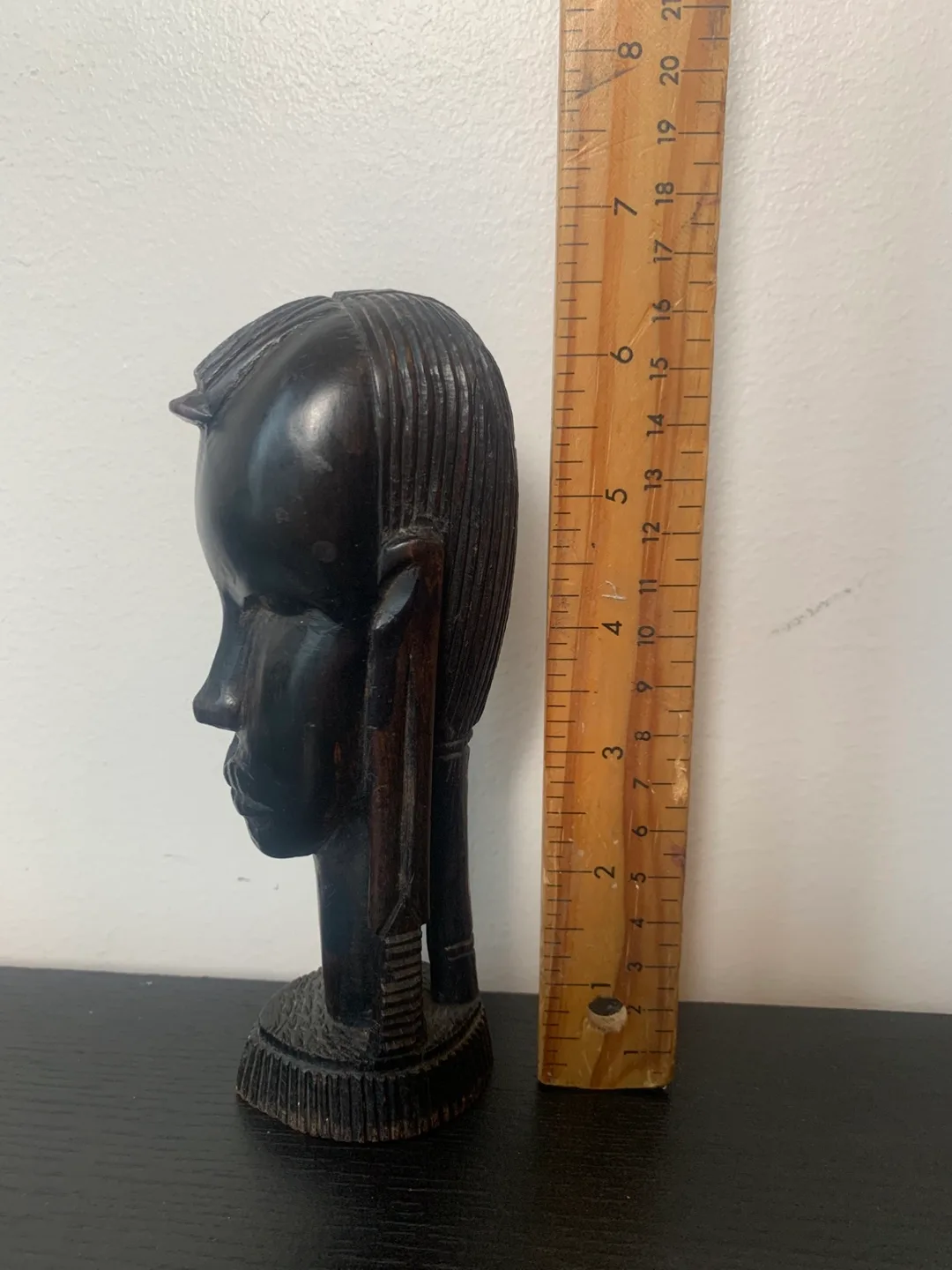 Wooden African Head Sculpture image indicator(5)