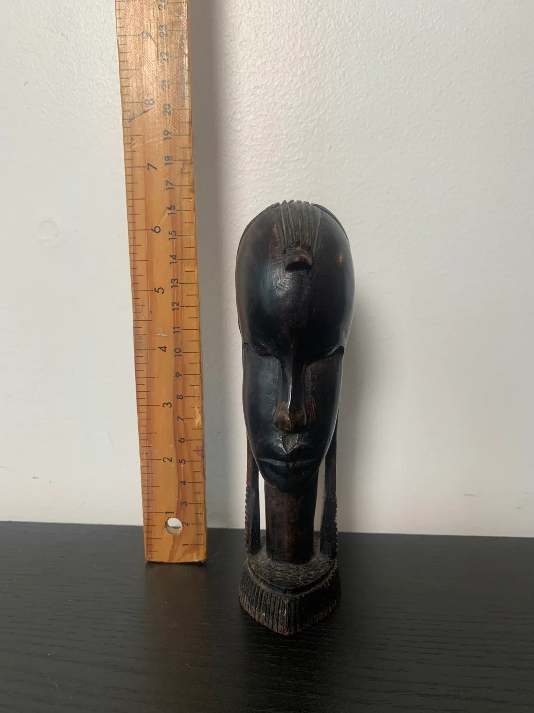 Wooden African Head Sculpture image indicator(4)