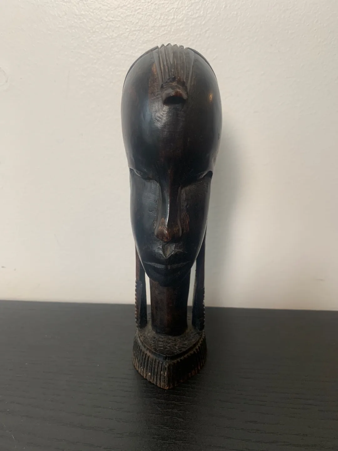 Wooden African Head Sculpture image indicator(2)