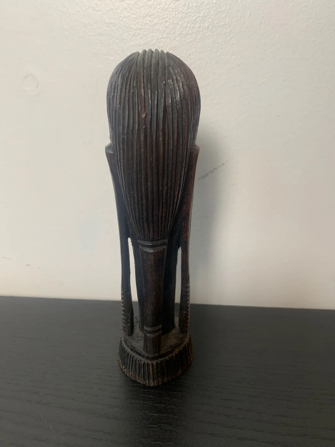 Wooden African Head Sculpture image indicator(3)