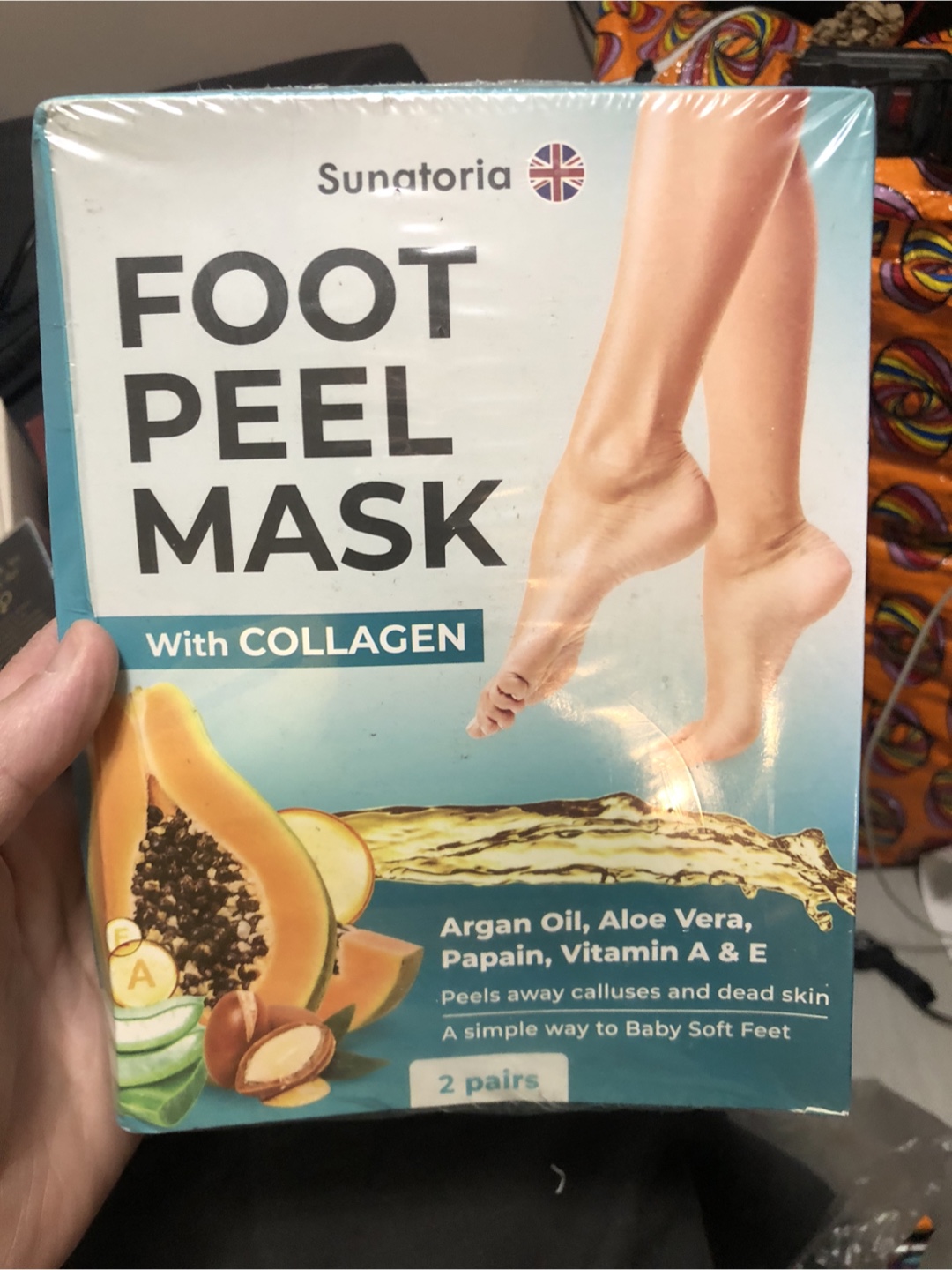 Sunatoria Foot Peel Mask with Collagen - New