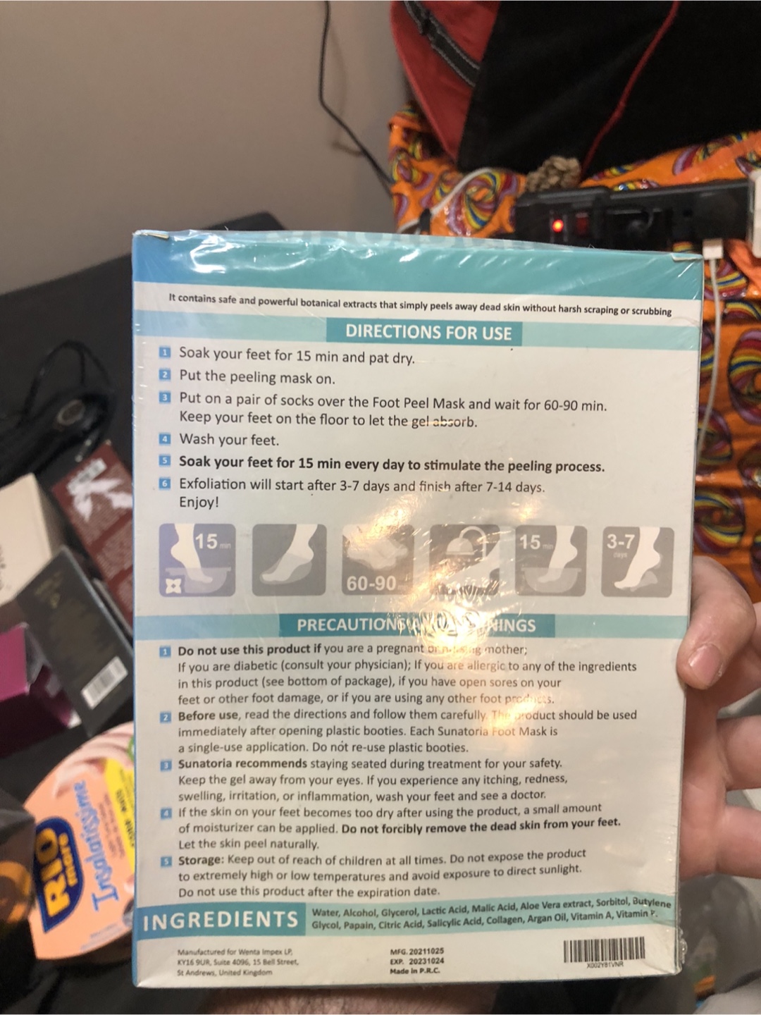 Sunatoria Foot Peel Mask with Collagen - New - photo 2