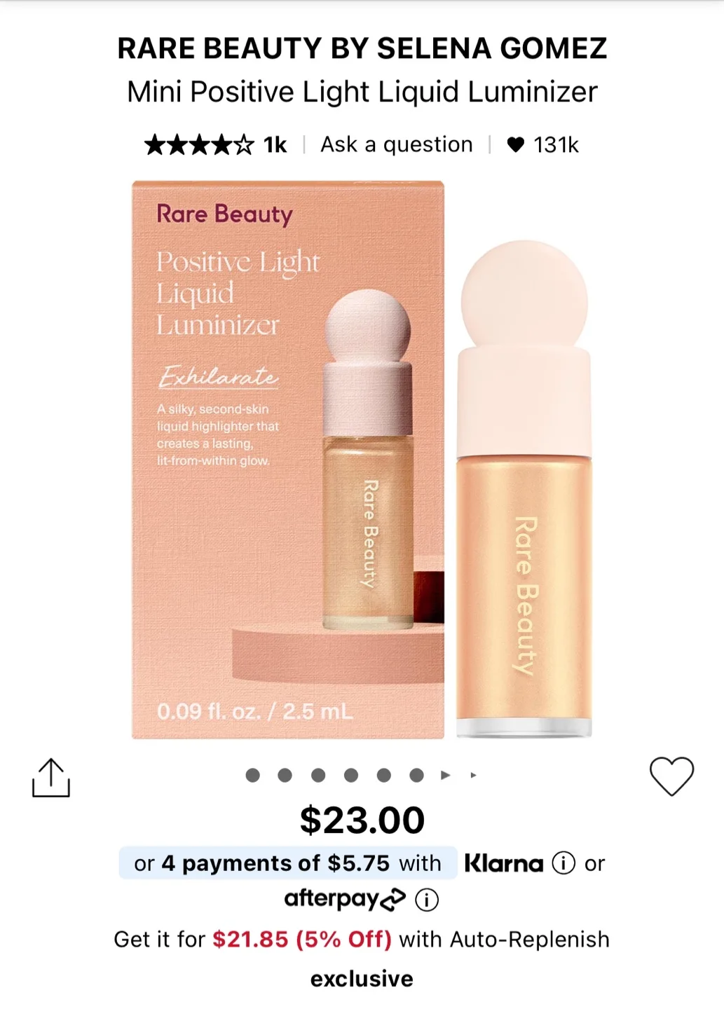 Rare Beauty Make-up Set: Luminizer & Blush image indicator(2)