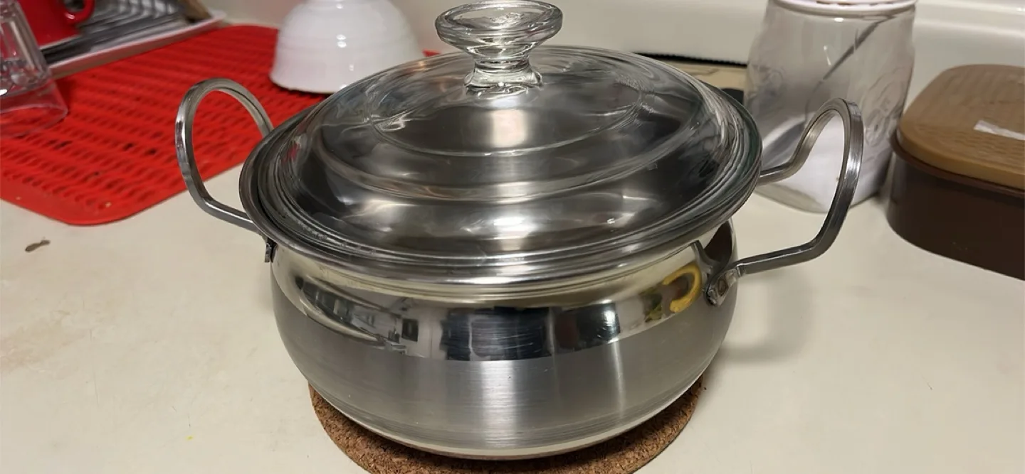 Stainless Steel Cooking Pot with Lid thumbnail