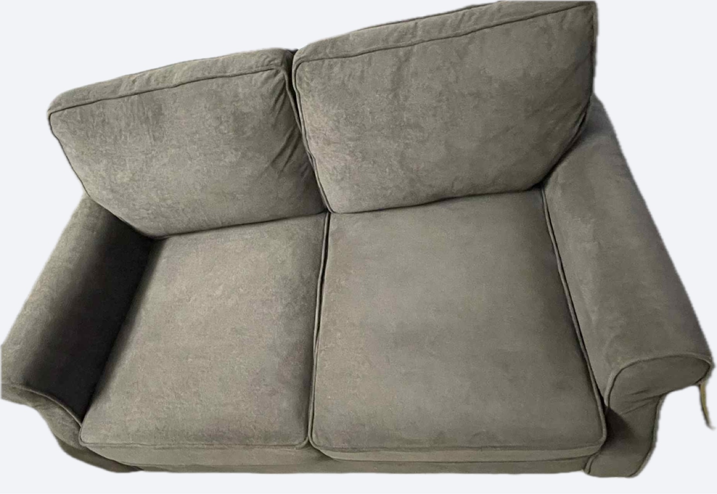 Comfortable Gray Loveseat