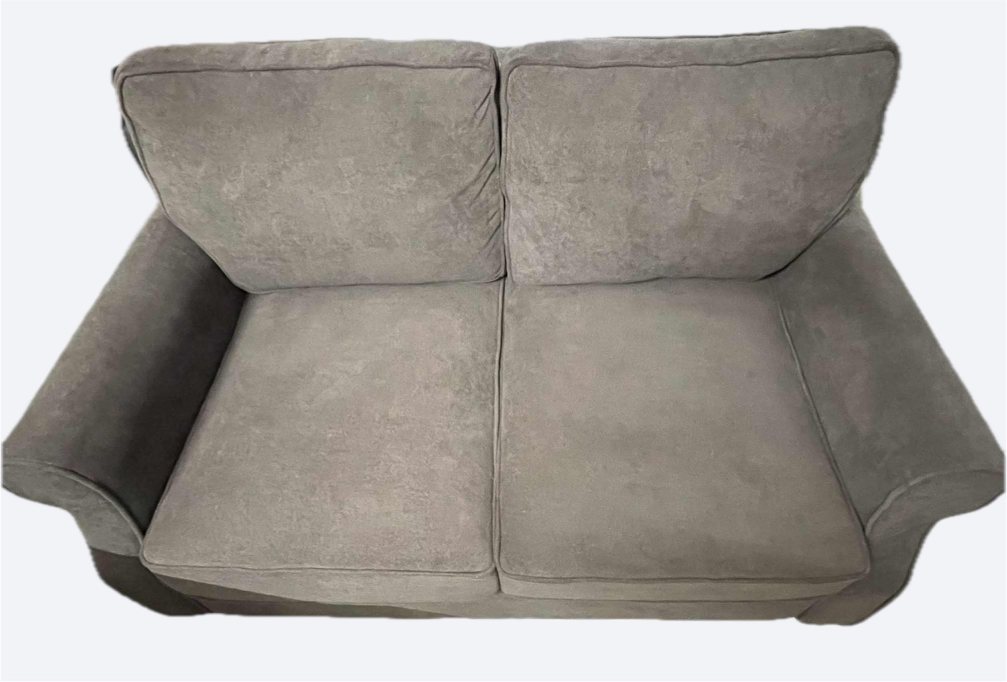 Comfortable Gray Loveseat - photo 2