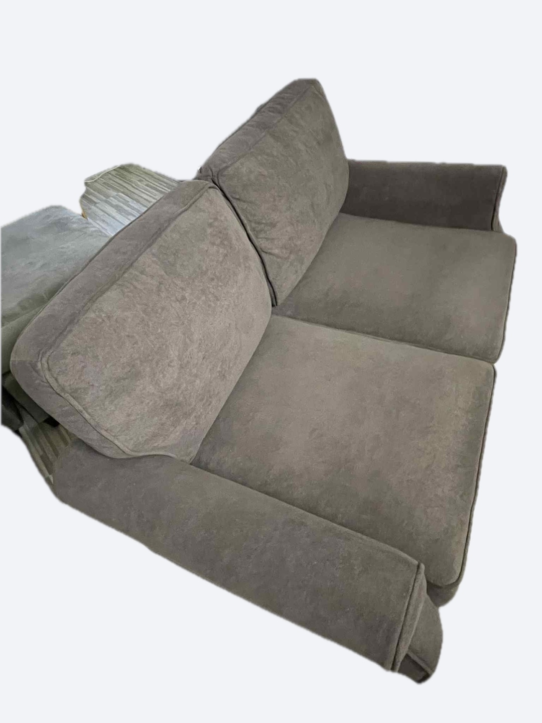 Comfortable Gray Loveseat - photo 3