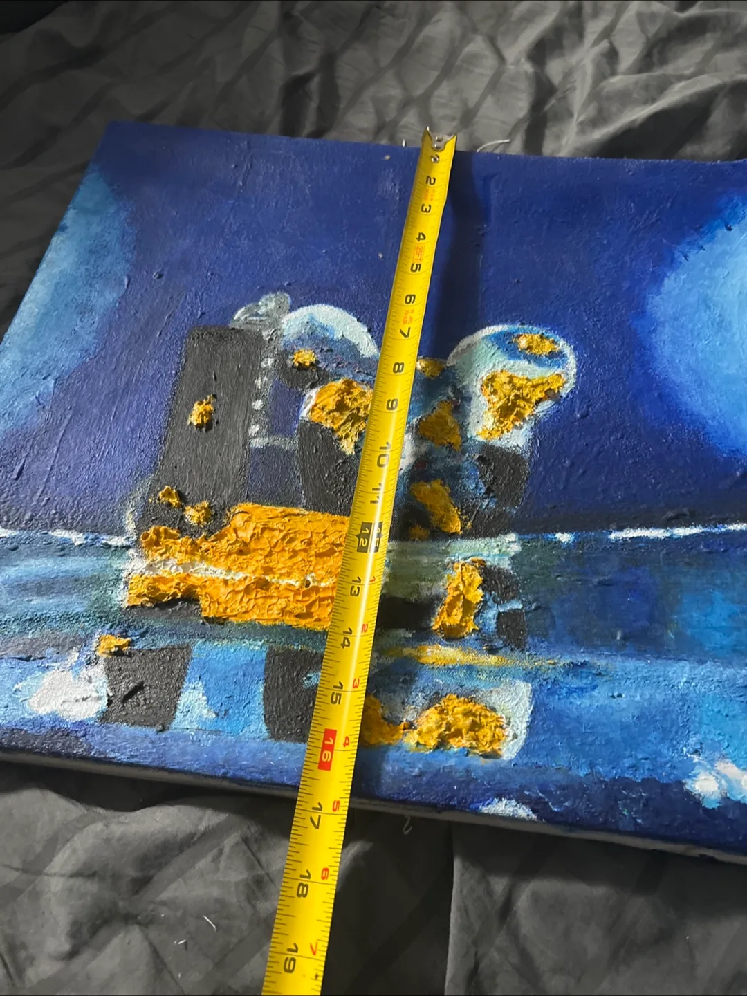 Abstract Painting - Blue & Yellow image indicator(2)