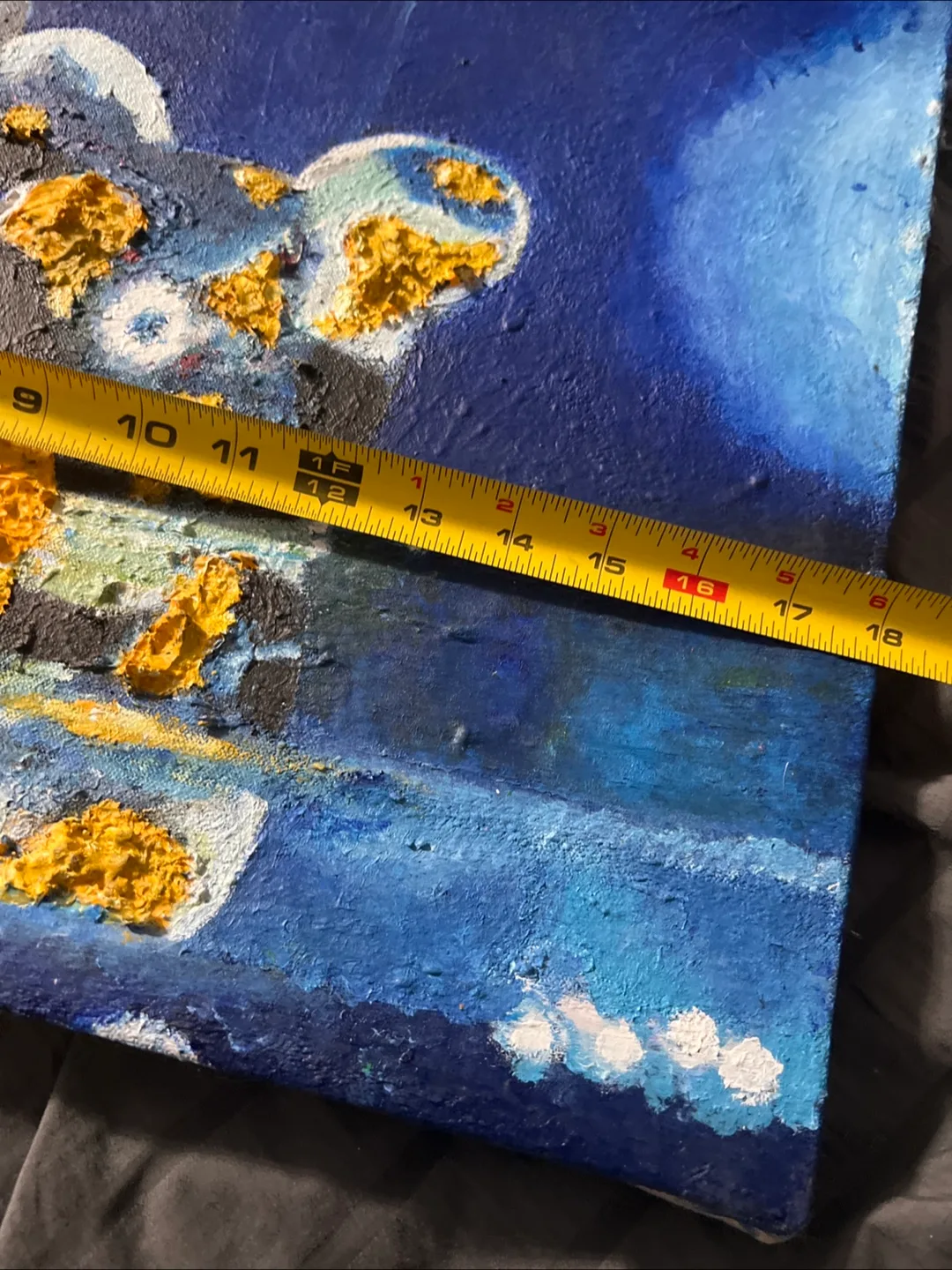 Abstract Painting - Blue & Yellow image indicator(3)