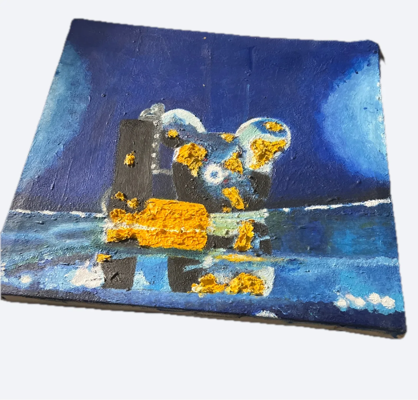 Abstract Painting - Blue & Yellow thumbnail