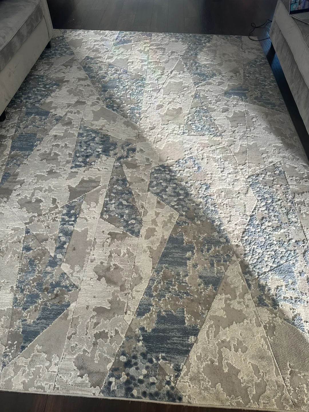 LOTUS Area Rug - Light Grey/Dark Blue - 240 x 330 cm image indicator(2)