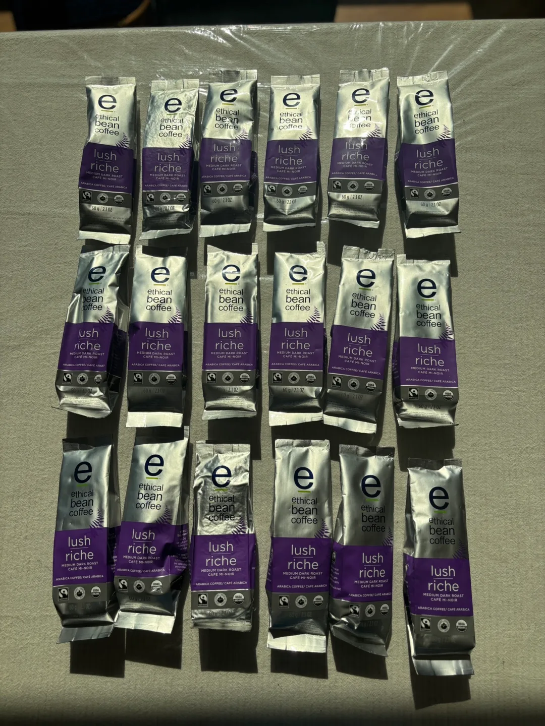 Lot of Ethical Bean Lush Riche Medium Dark Roast Coffee thumbnail