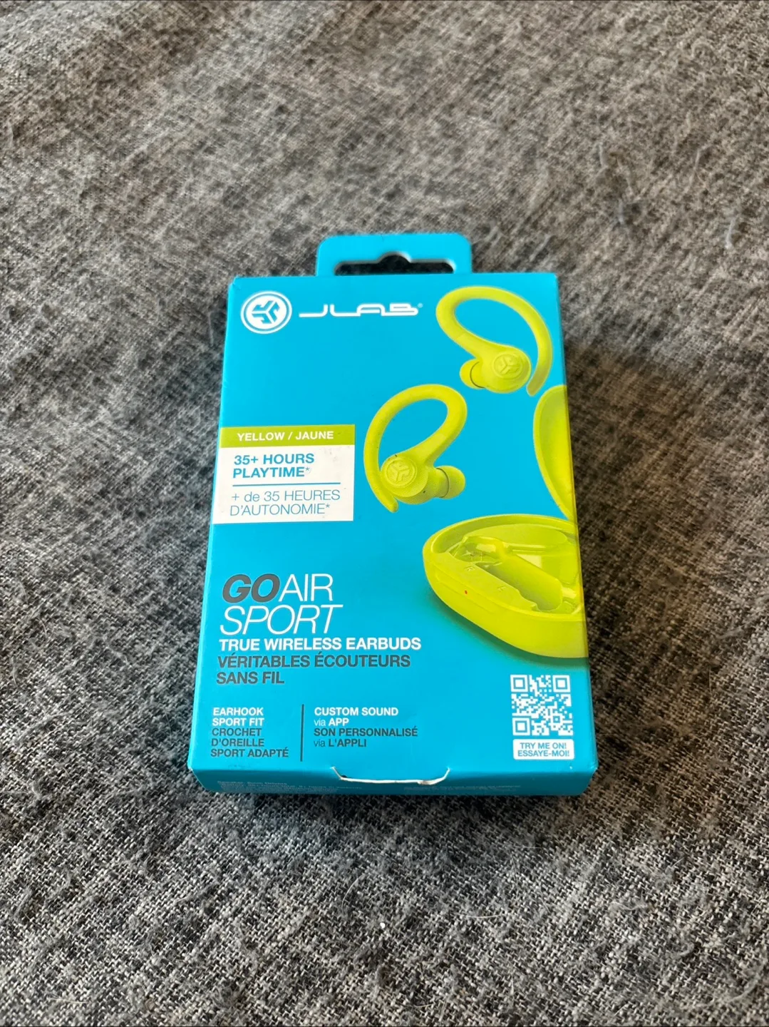 New JLab Go Air Sport Yellow Earbuds thumbnail