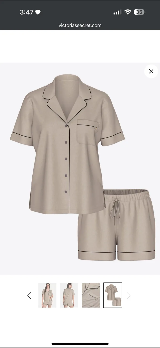 Victoria's Secret Pajama Set - Size Small image indicator(4)