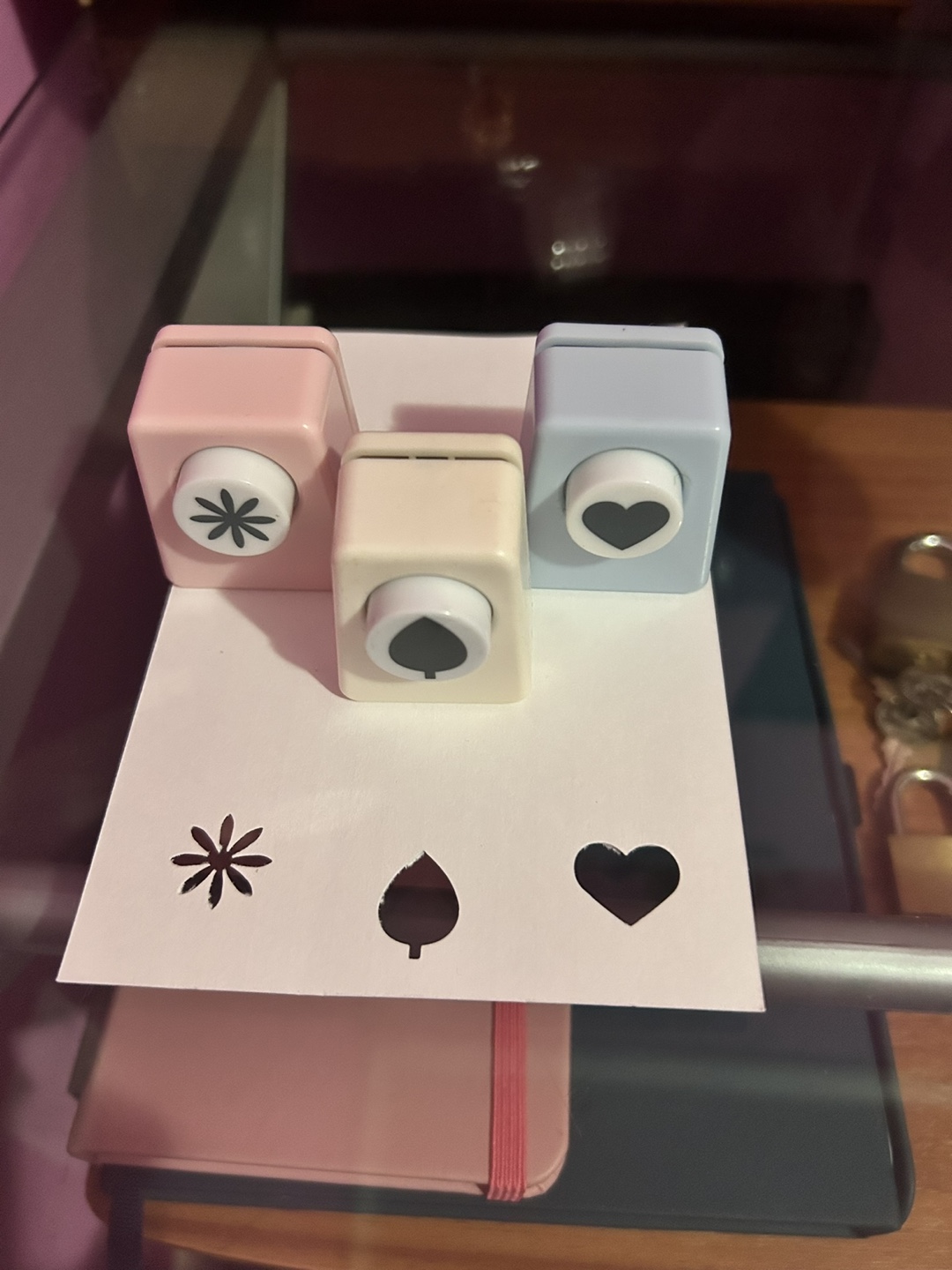 Daiso Craft Punches - Heart, Spade, Flower Shapes - photo 2