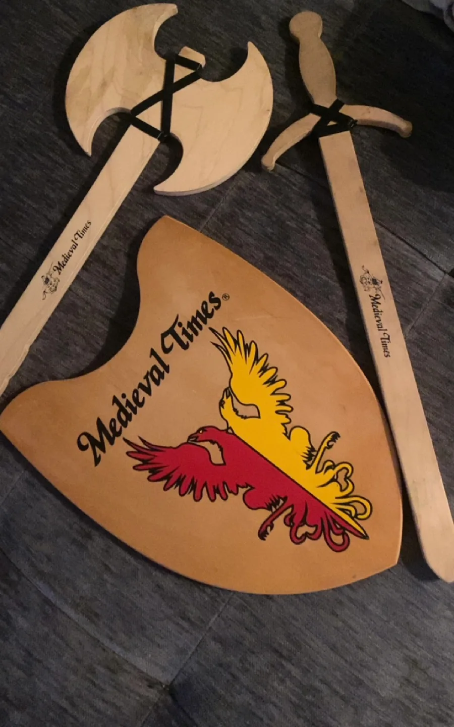 Medieval Times Wooden Sword, Axe & Shield Set thumbnail