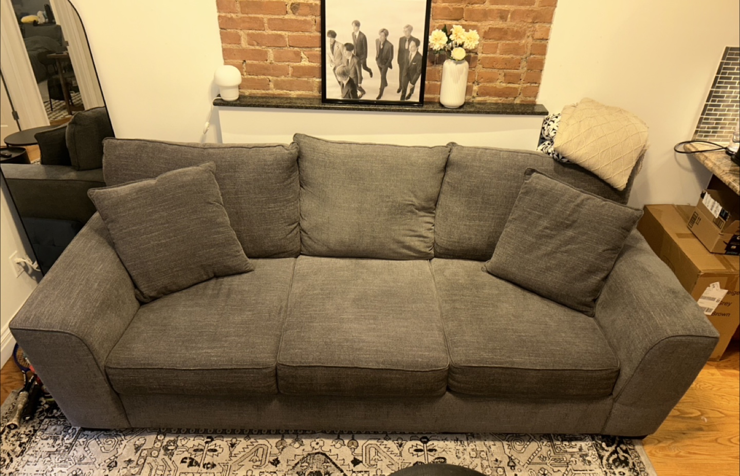 Gardner White Joshua Sleeper Sofa - Dark Grey - photo 3