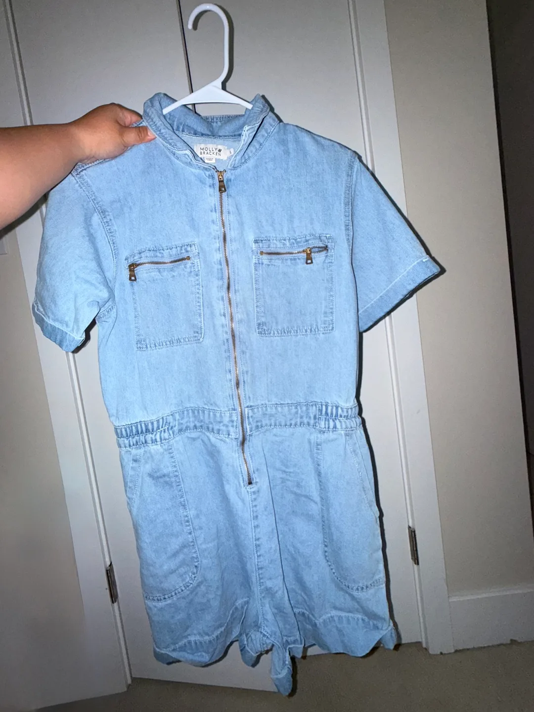 Sonnet Denim Romper - Size Small thumbnail