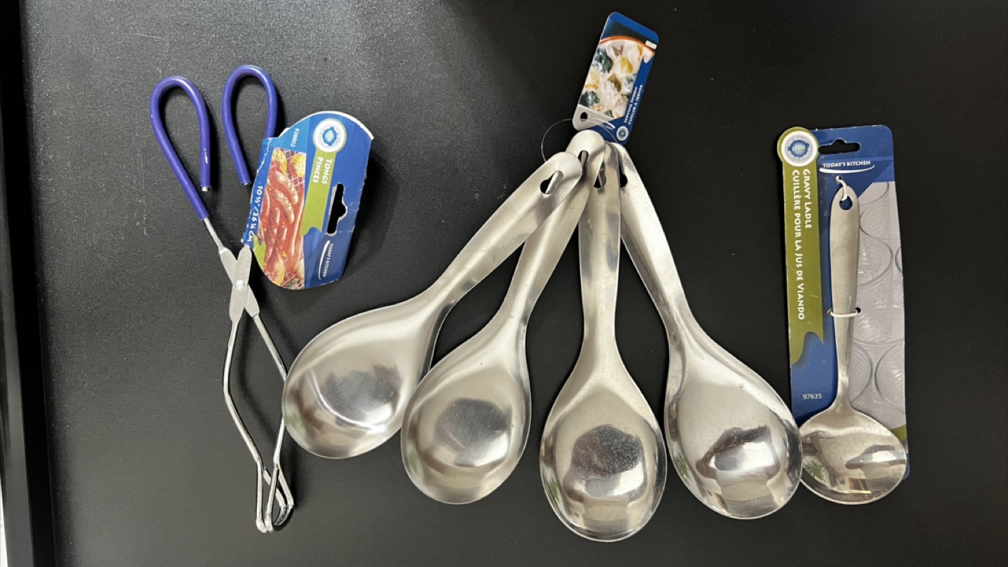 Today's Kitchen Gravy Ladle & Tongs