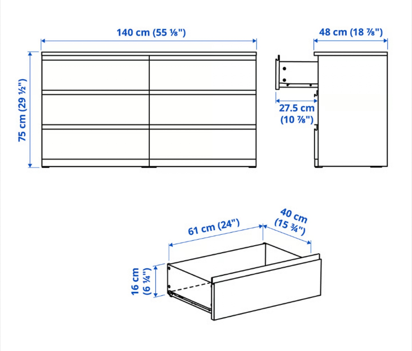 IKEA Hemnes White Dresser - photo 3