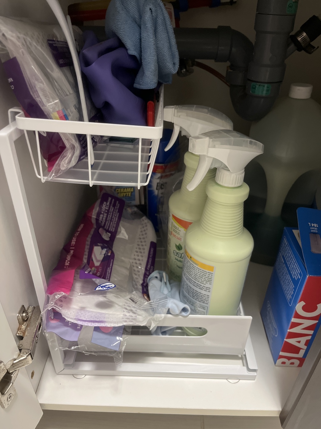 Under Sink Cabinet Organizer, white - photo 4