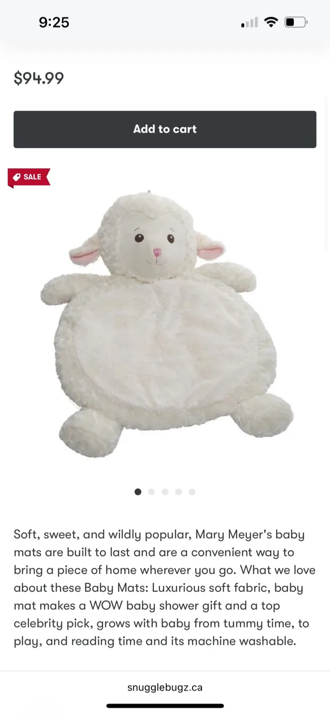 Mary Meyer Lamb Baby Mat image indicator(7)