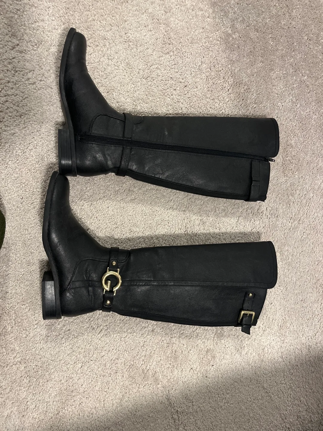 Guess Black Riding Boots Size 6M thumbnail