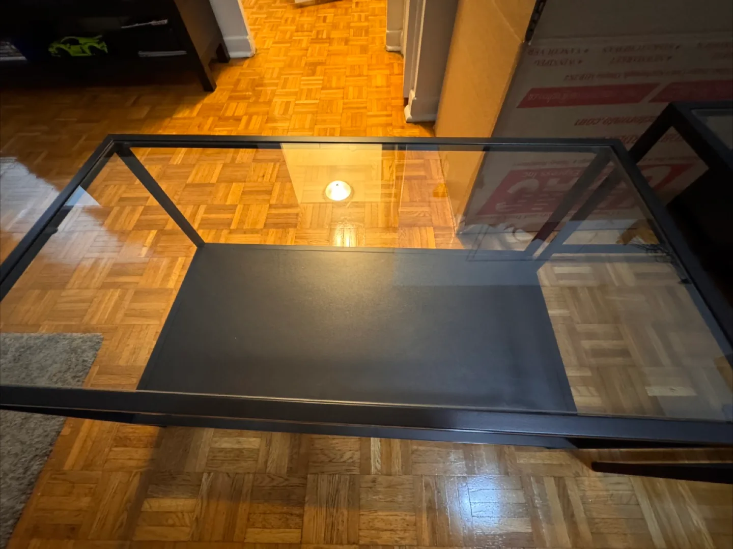 Black Glass Coffee Table thumbnail