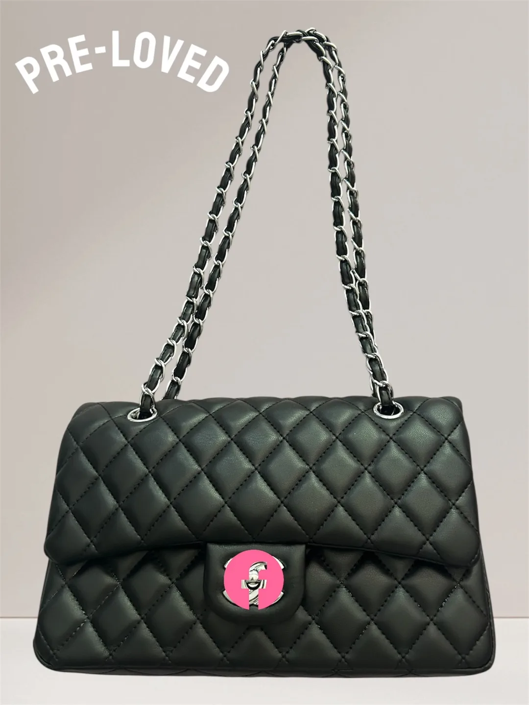 Chanel Black Quilted Handbag thumbnail
