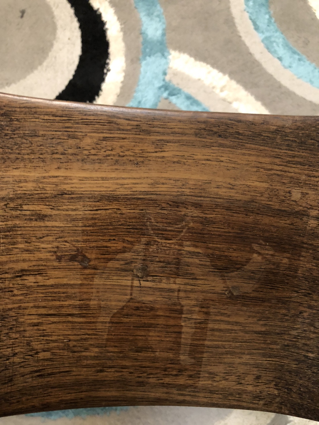Hand Carved Wooden meditation/ prayer stool - photo 2