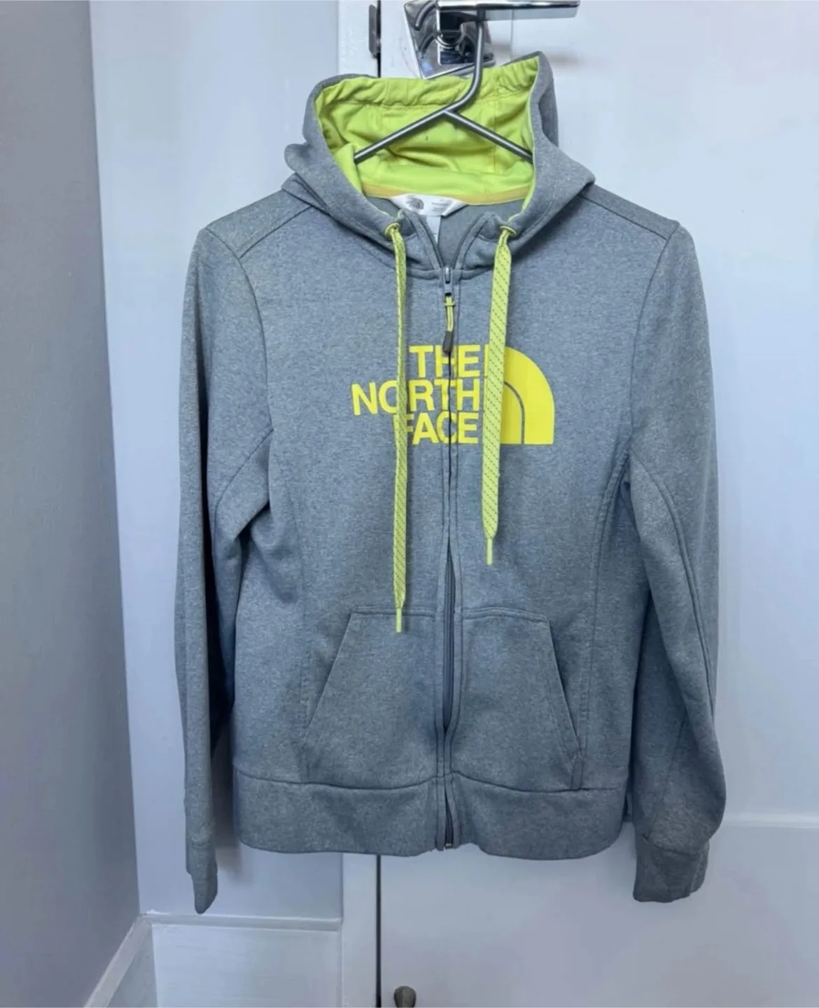 North Face Grey Zip-Up Hoodie thumbnail