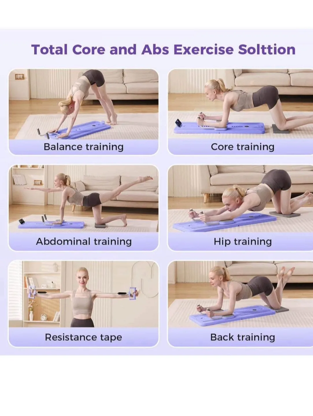 Portable Foldable Pilates Board - Home Trainer image indicator(3)