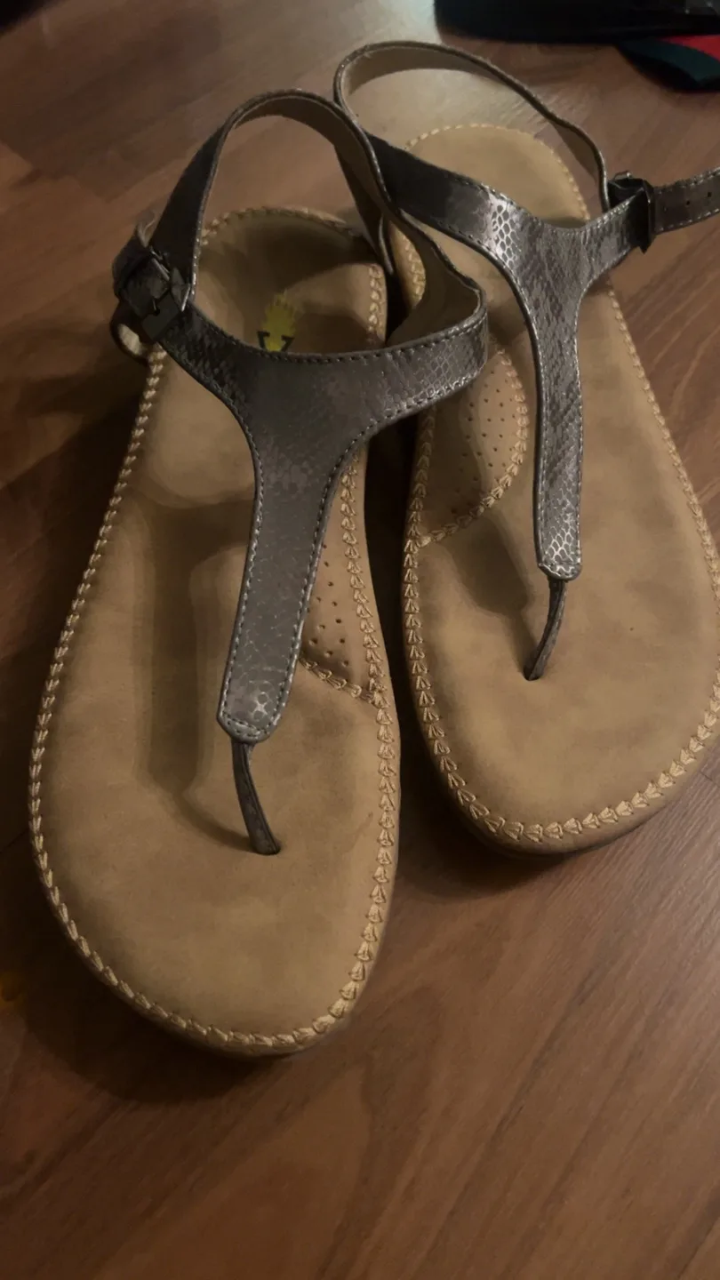 Yellow Box Thong Sandals, Size 10 thumbnail