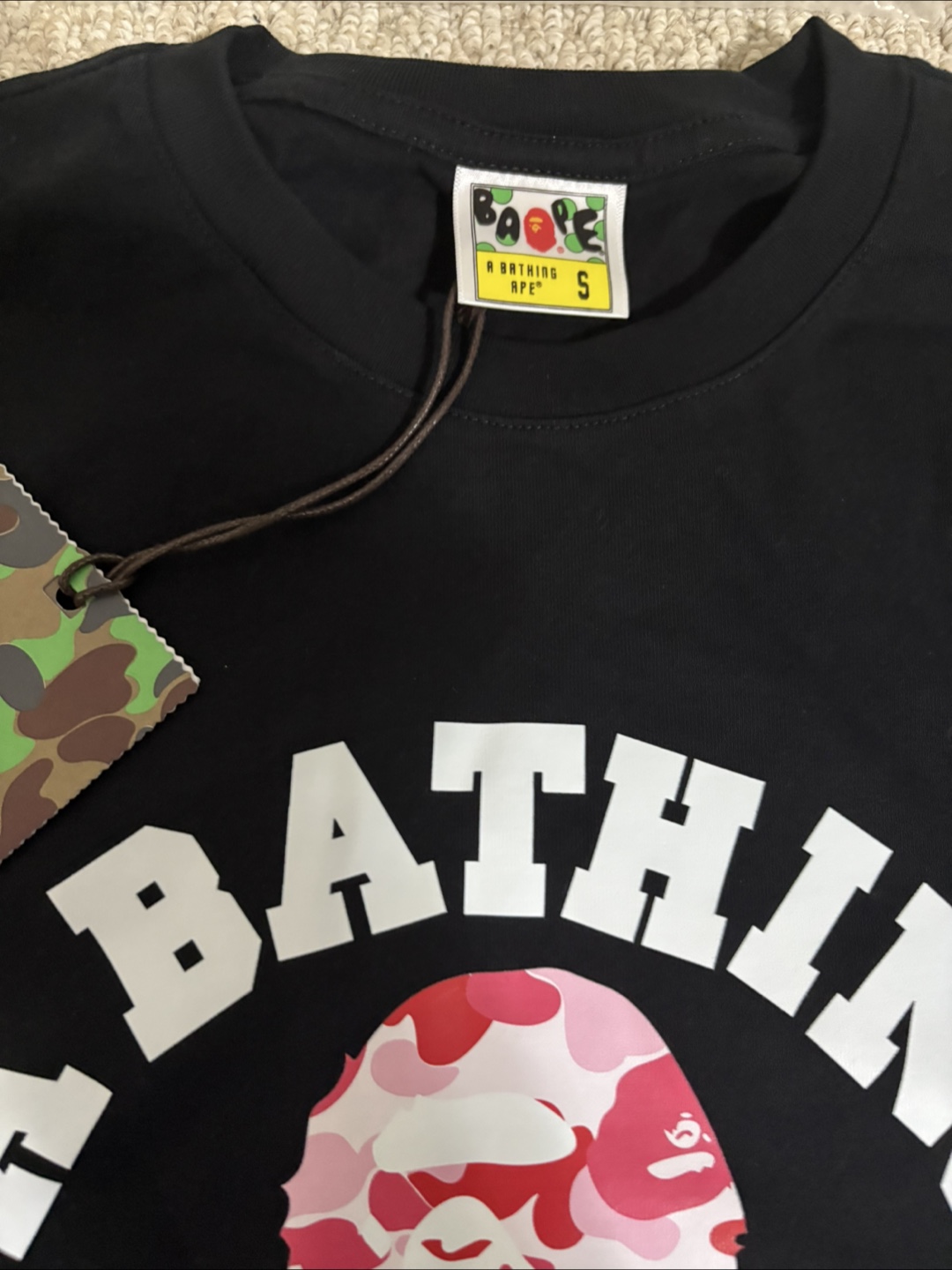 A Bathing Ape (BAPE) Black T-Shirt - Size Small - photo 3