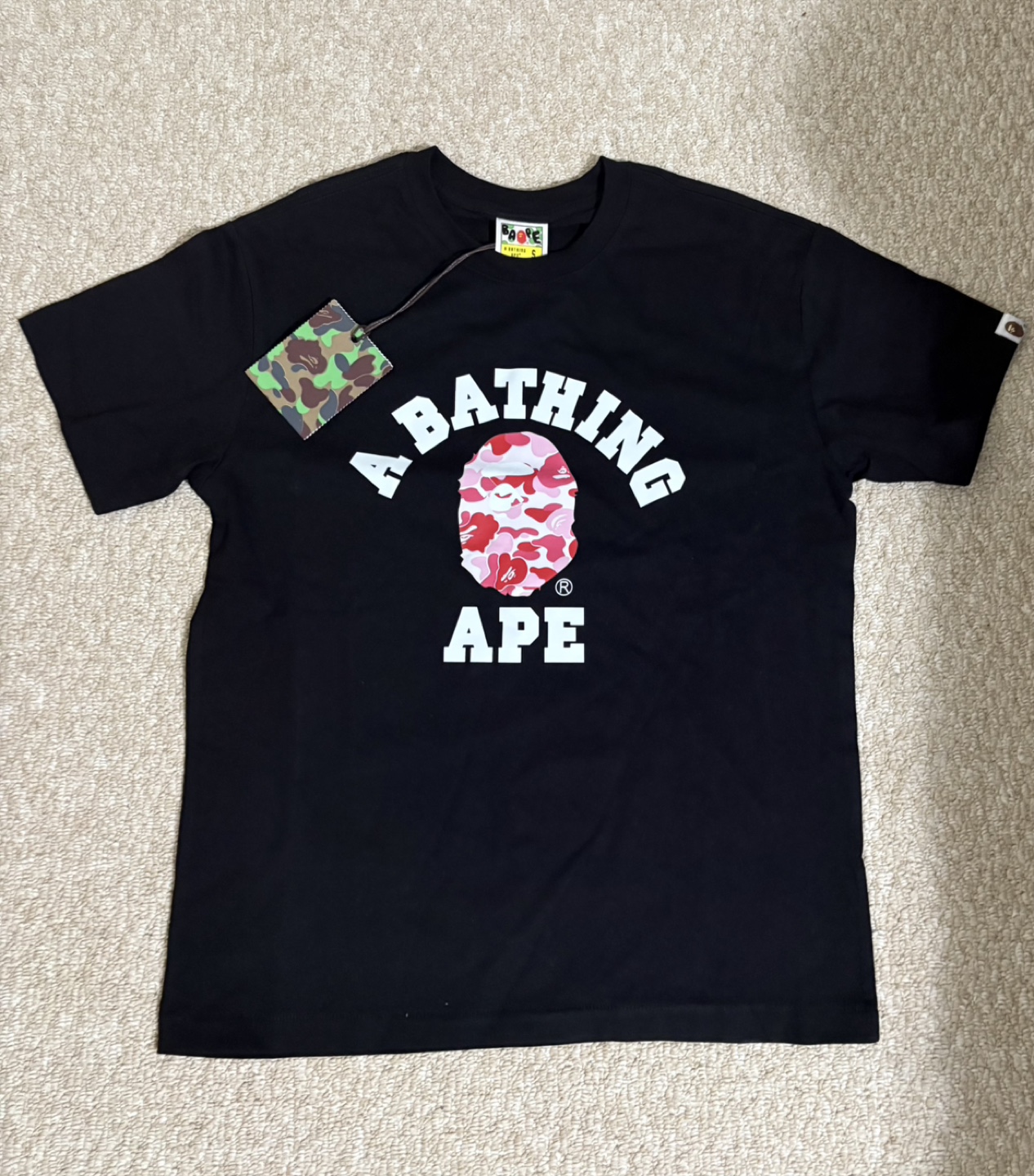 A Bathing Ape (BAPE) Black T-Shirt - Size Small