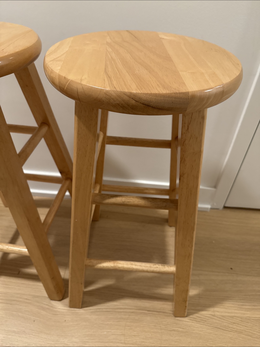 Wooden Bar Stools - Set of 2 - photo 2