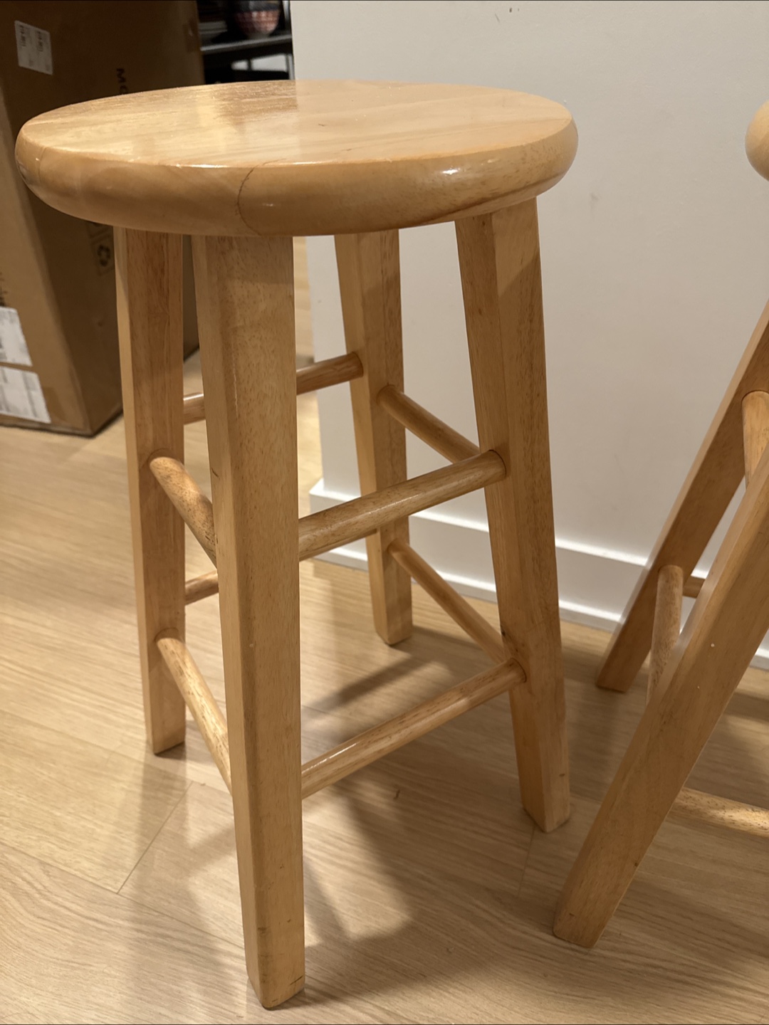 Wooden Bar Stools - Set of 2 - photo 3